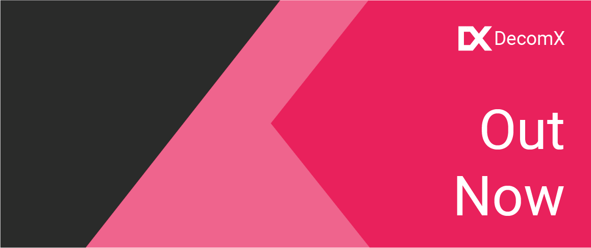 DecomX banner home page - Out now