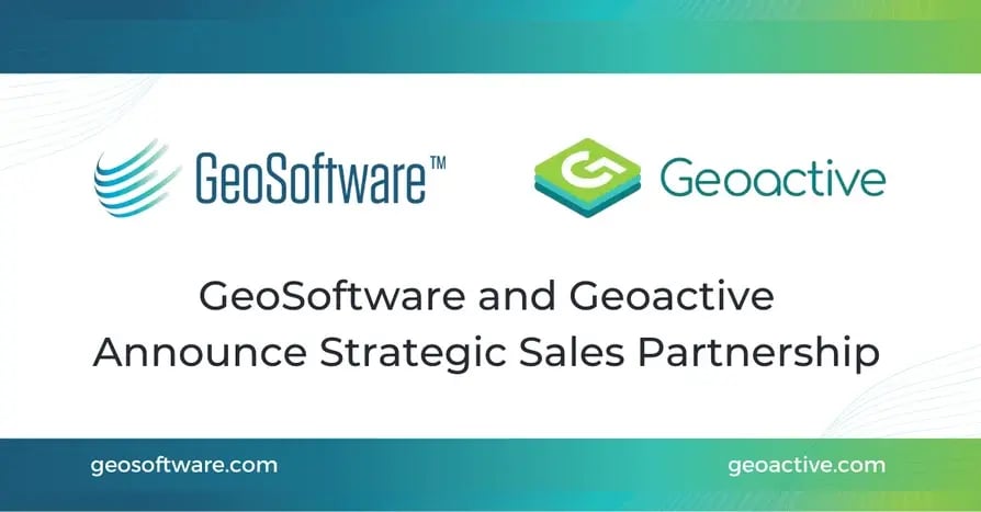 Geoactive and GeoSoftware Announce Strategic Sales Partnership