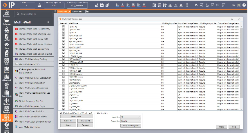 Output Working Sets IP